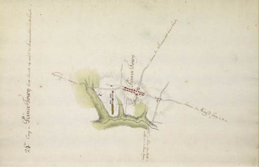 Campus Evolution: 1781 Topographic Map
